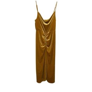 Zarr Collection Ruched Velvet Dress